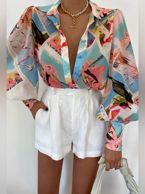 Petal & Pup Runway the label Fleetwood Vacay Button-Down Blouse